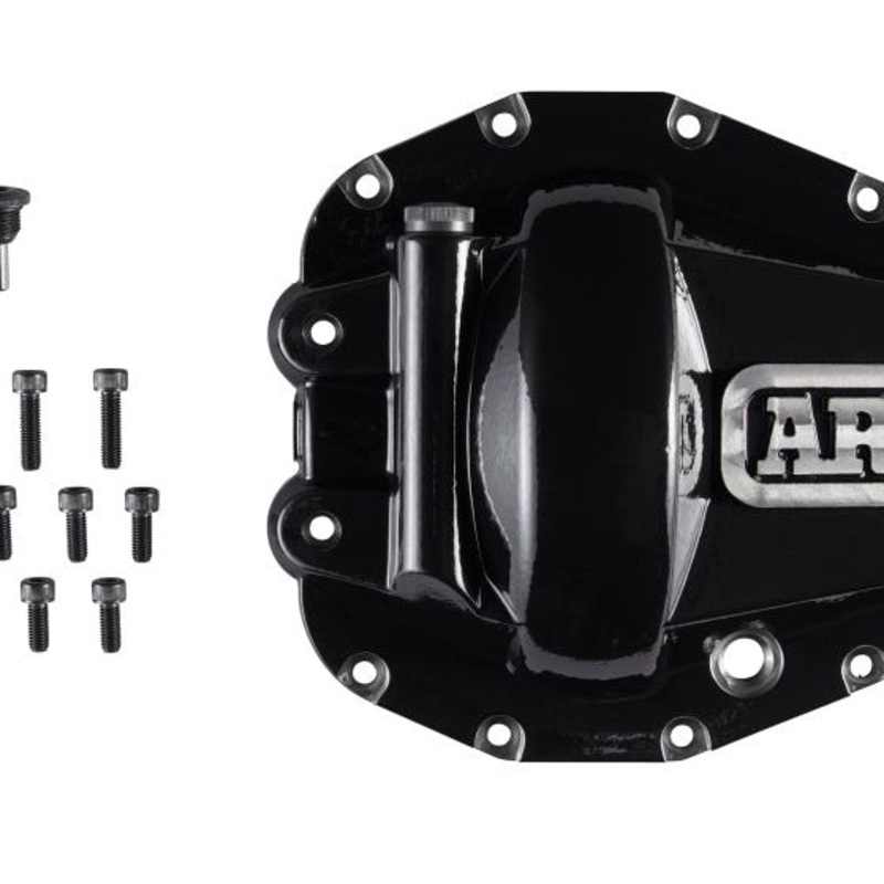 ARB Diff Cover Blk Jeep JL Rubicon Front