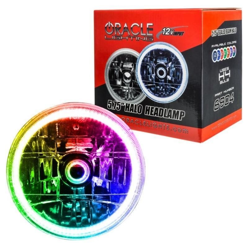 Oracle Pre-Installed Lights 5.75 IN. Sealed Beam - ColorSHIFT Halo SEE WARRANTY
