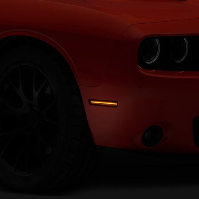 Raxiom 15-22 Challenger Excluding Widebody Axial Series LED Side Marker Lights (Smoked)