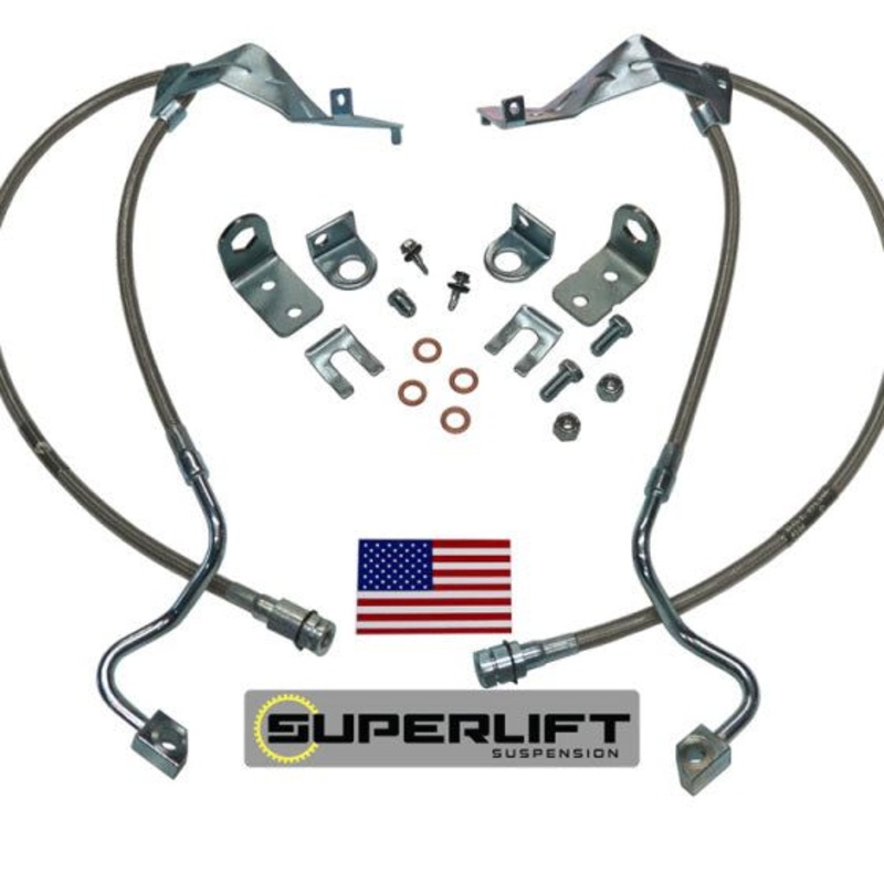 Superlift 05-07 Ford F-250/F-350 w/ 4-8in Lift Kit (Pair) Bullet Proof Brake Hoses