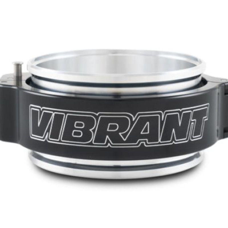 Vibrant 3.5in O.D. Aluminized HD 2.0 Clamp Assembly - Anodized Black