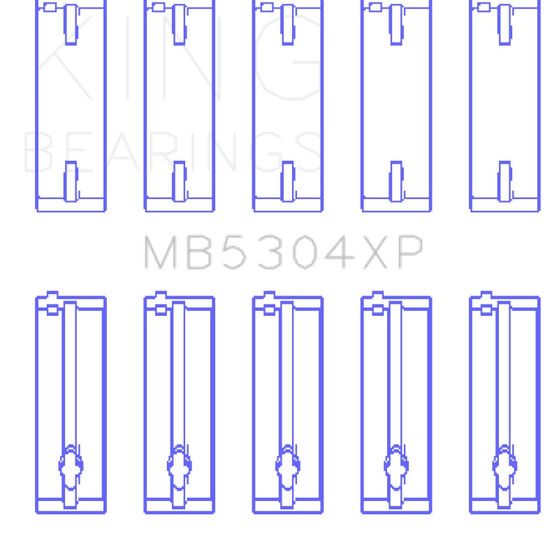 King Mazda B6/B6-T/ZM/B3/B5 Main Bearing Set - Size STD
