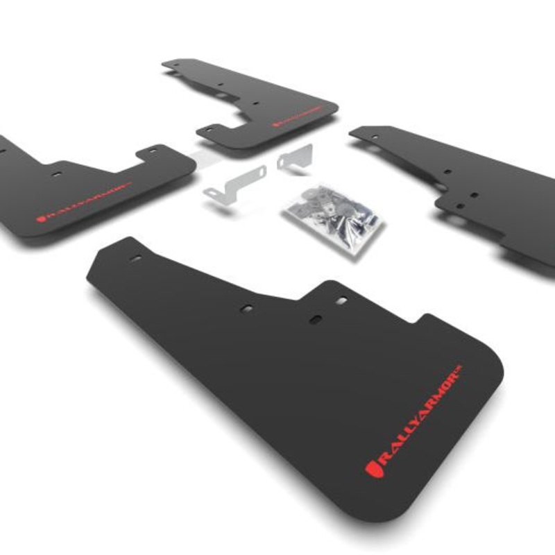 Rally Armor 16-25 Dodge Durango GT/Hellcat/RT/SRT 392/SXT Black UR Mud Flap Red Logo