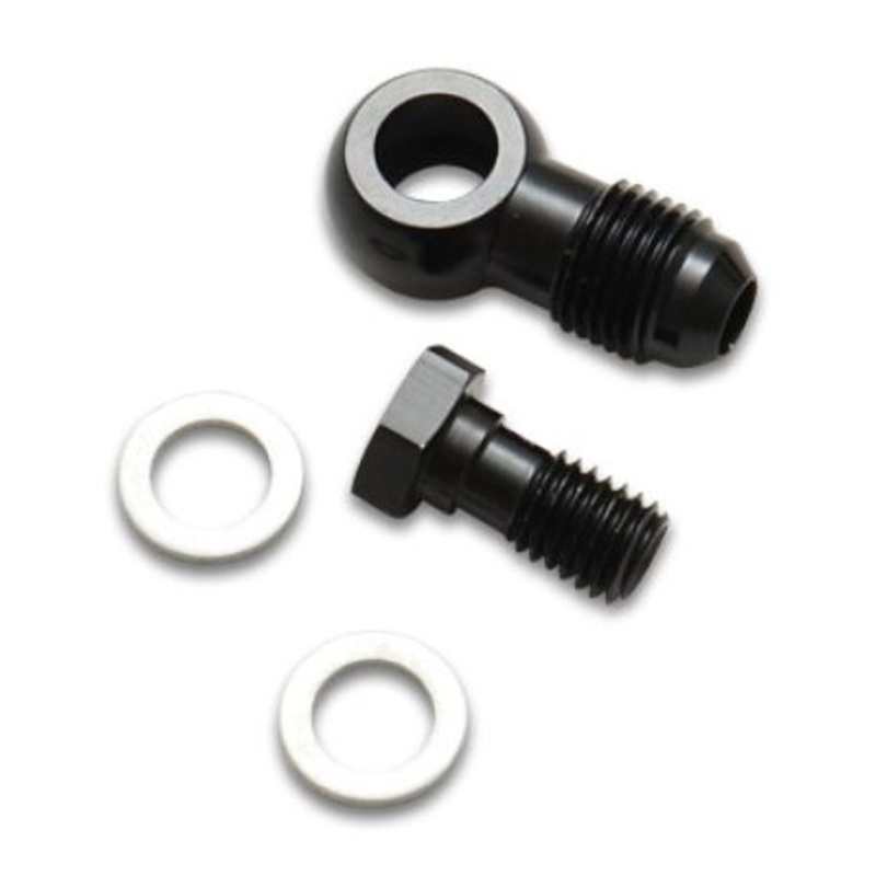 Vibrant Single Male Banjo Adapter Assembly -8AN Banjo M12x1.25 Adaptor Fitting