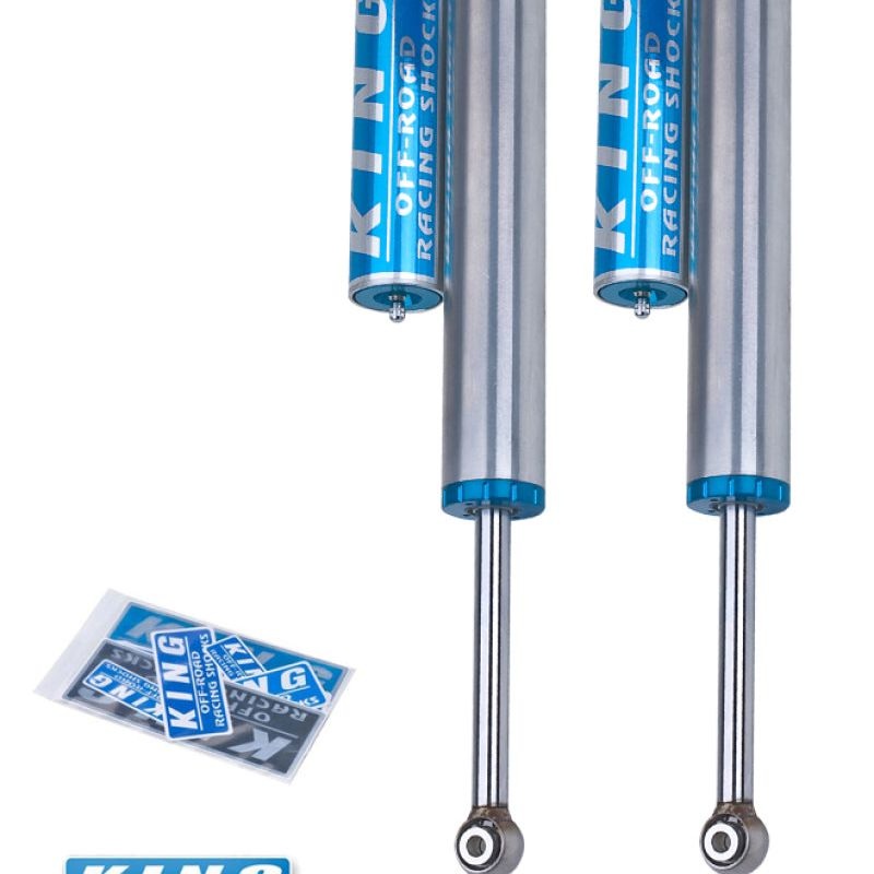 King Shocks 2005+ Ford F-250/F-350 4WD Rear 2.5 Dia Piggy Hose Reservoir Shock (Pair)