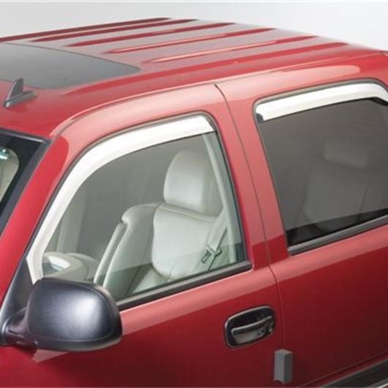 Putco 09-18 Ram 1500 - Crew Cab (Set of 4) Excl Rebel Model Element Chrome Window Visors
