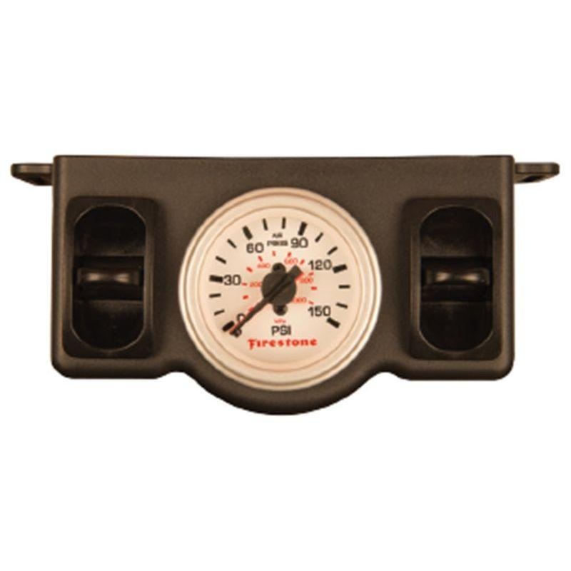 Firestone Pneumatic Dual Pressure Gauge - White Plastic (WR17602574)