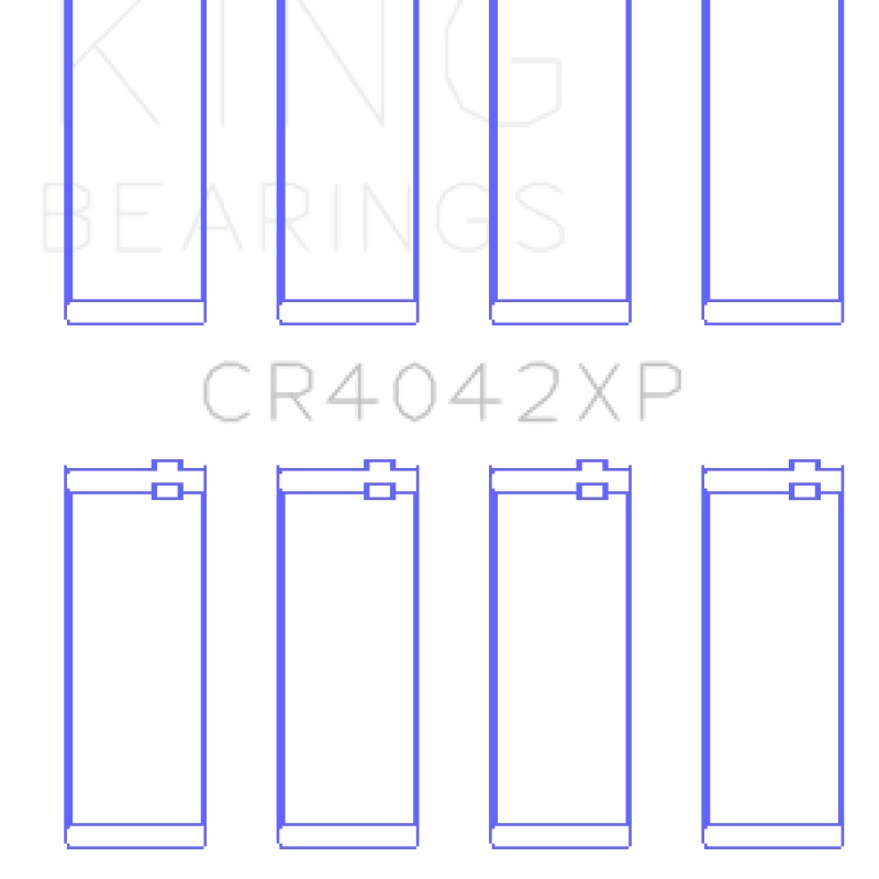King BMW M40/M42/M43/M44 1.6L/1.8L/1.9L Connecting Rod Bearings (Set of 4) - Size +.026mm