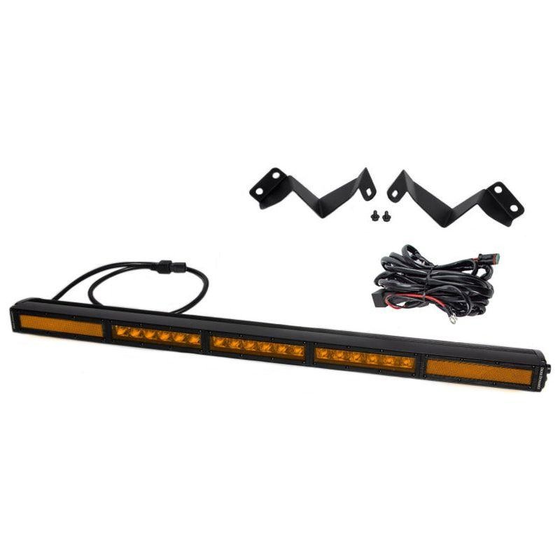 Diode Dynamics 16-21 Toyota Tacoma SS30 Stealth Lightbar Kit - Amber Combo