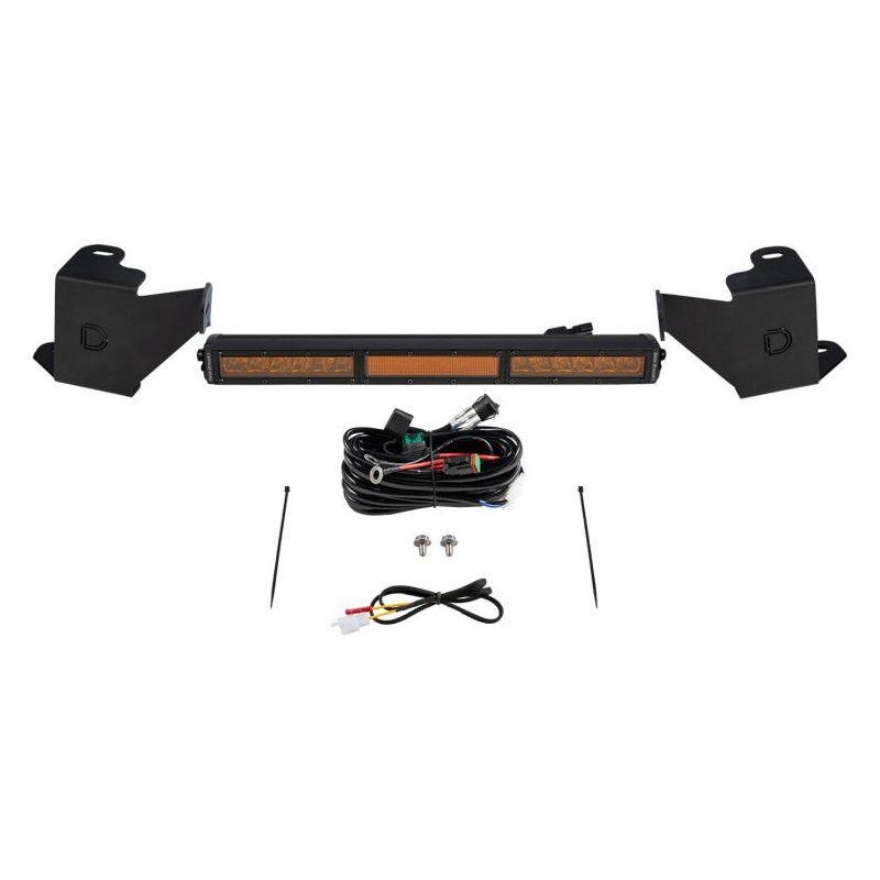 Diode Dynamics 2022 Toyota Tundra Stealth Bumper Light Bar Kit - Amber Combo