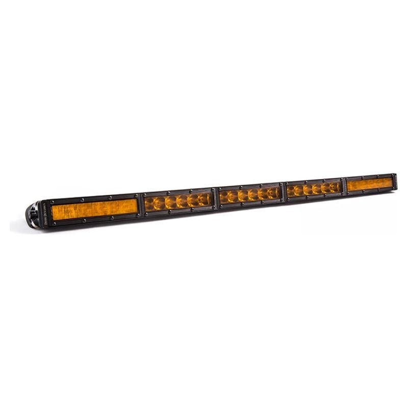 Diode Dynamics 30 In LED Light Bar Single Row Straight - Amber Combo Each Stage Series