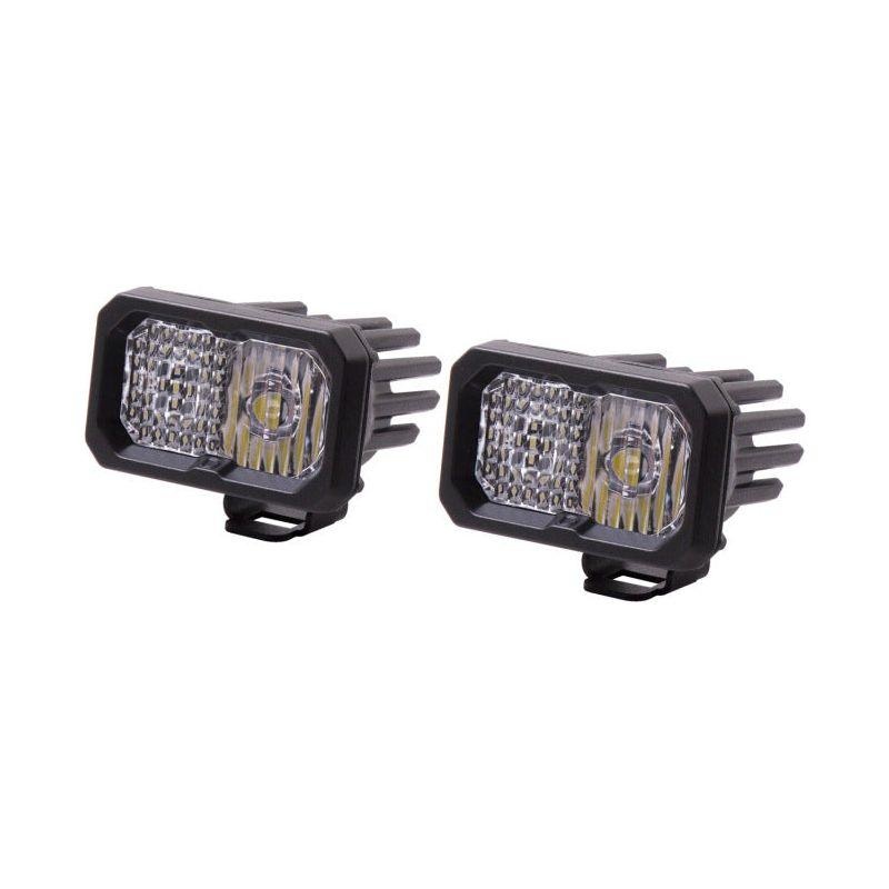 Diode Dynamics Stage Series 2 In LED Pod Sport - White Combo Standard ABL (Pair)