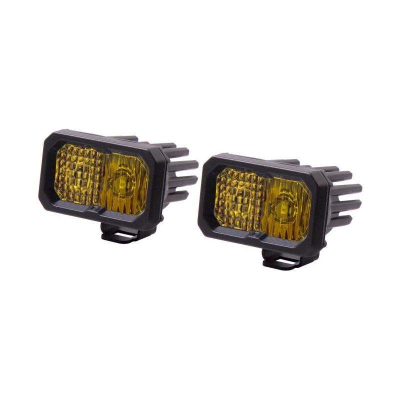Diode Dynamics Stage Series 2 In LED Pod Sport - Yellow Combo Standard ABL (Pair)