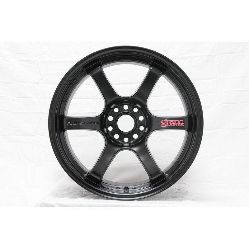 Gram Lights 57DR 18x8.5 +37 5-100 Semi Gloss Black Wheel