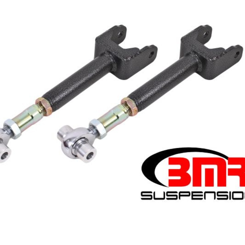 BMR 64-67 A-Body Upper Control Arms On-Car Adj. Rod Ends - Black Hammertone