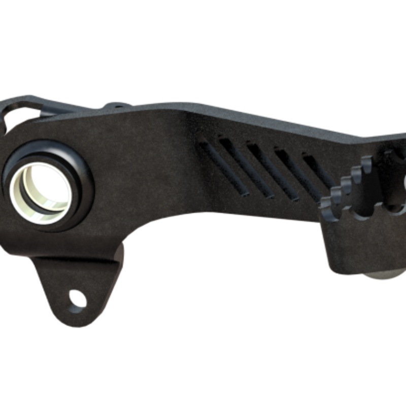 Burly Brand MX Style Brake Pedal - Black