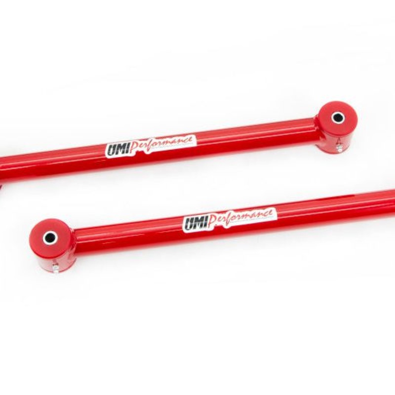 UMI Performance 82-02 GM F-Body Tubular Non-Adjustable Lower Control Arms - Red