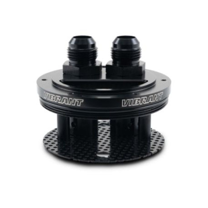 Vibrant 2-Port Catch Can Lid Assembly