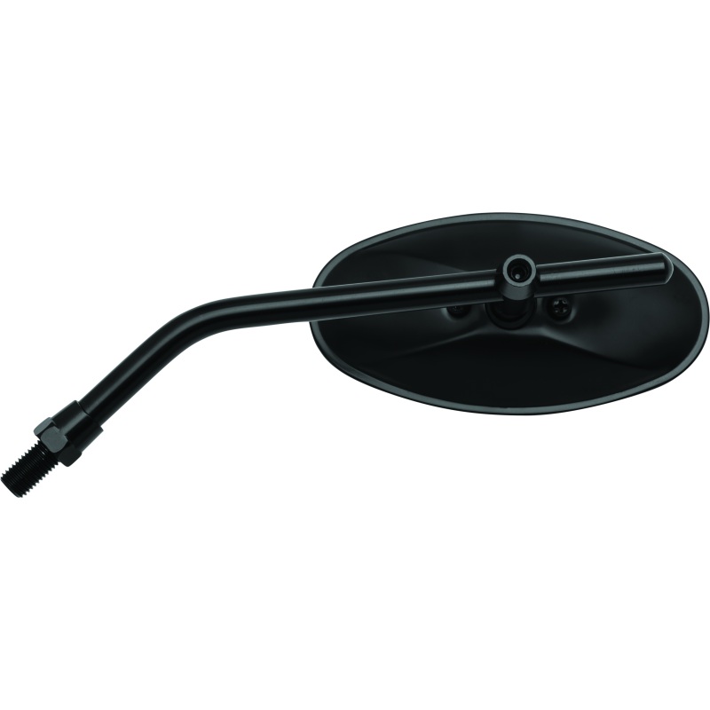 BikeMaster Adjustable Oval Mirror 10mm - Each - Black