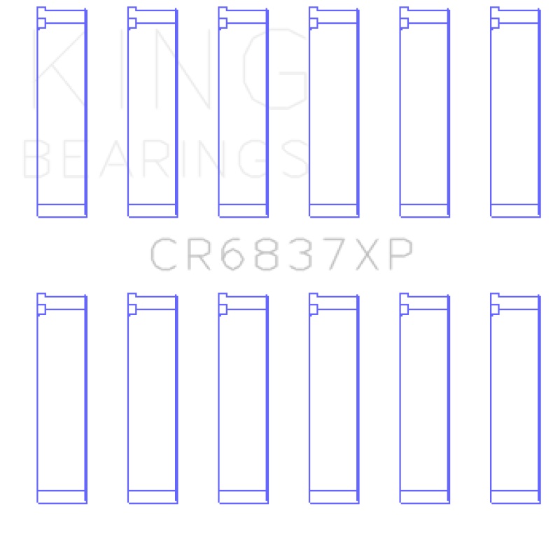 King Honda J30/J35 Connecting Rod Bearing Set (Set of 6)