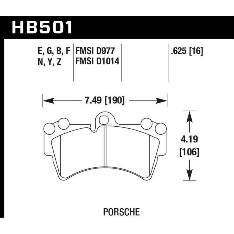 Hawk 07-10 Audi Q7 / 03-09 Porsche Cayenne / 04-09 VW Touareg DTC-60 Race Front Brake Pads