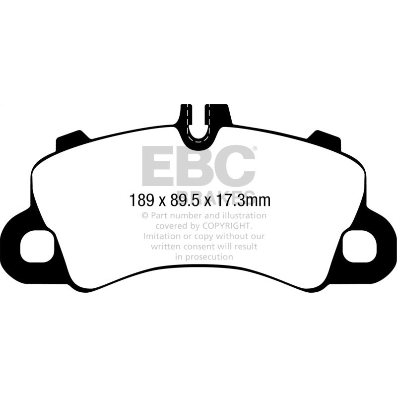 EBC 2018+ Porsche Cayenne (3rd Gen) 3.0L Turbo Bluestuff Front Brake Pads
