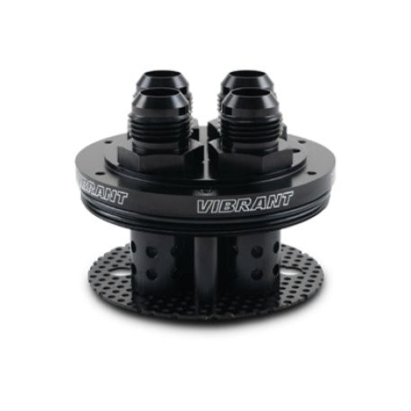 Vibrant 4-Port Catch Can Lid Assembly