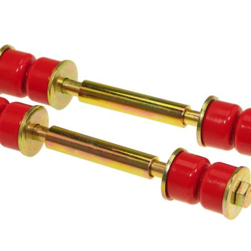 Prothane Universal End Link Set - 4 1/2in Mounting Length - Red