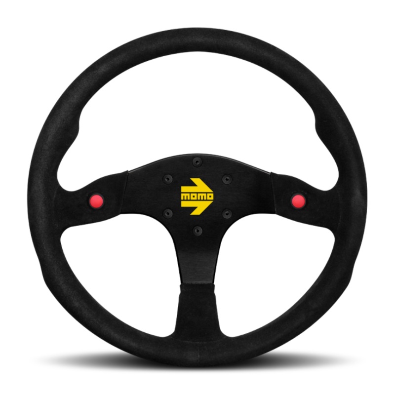 Momo MOD80 Steering Wheel 350 mm -  Black Suede/Black Spokes