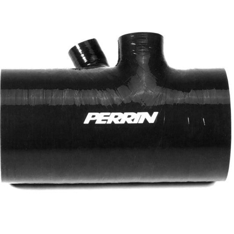 Perrin 2022+ Subaru WRX Black 3in Turbo Inlet Hose w/ Nozzle (Short)
