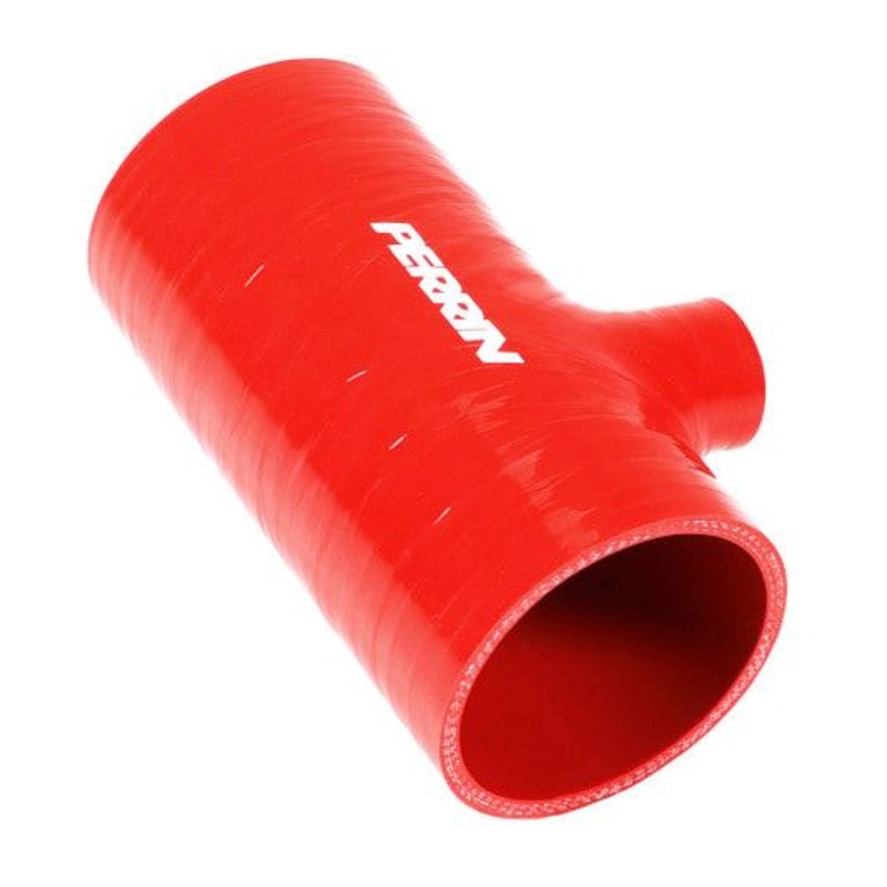 Perrin 2022+ Subaru WRX Red 3in Turbo Inlet Hose w/ Nozzle (Short)