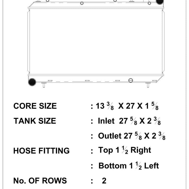 CSF 93-98 Subaru Impreza Radiator
