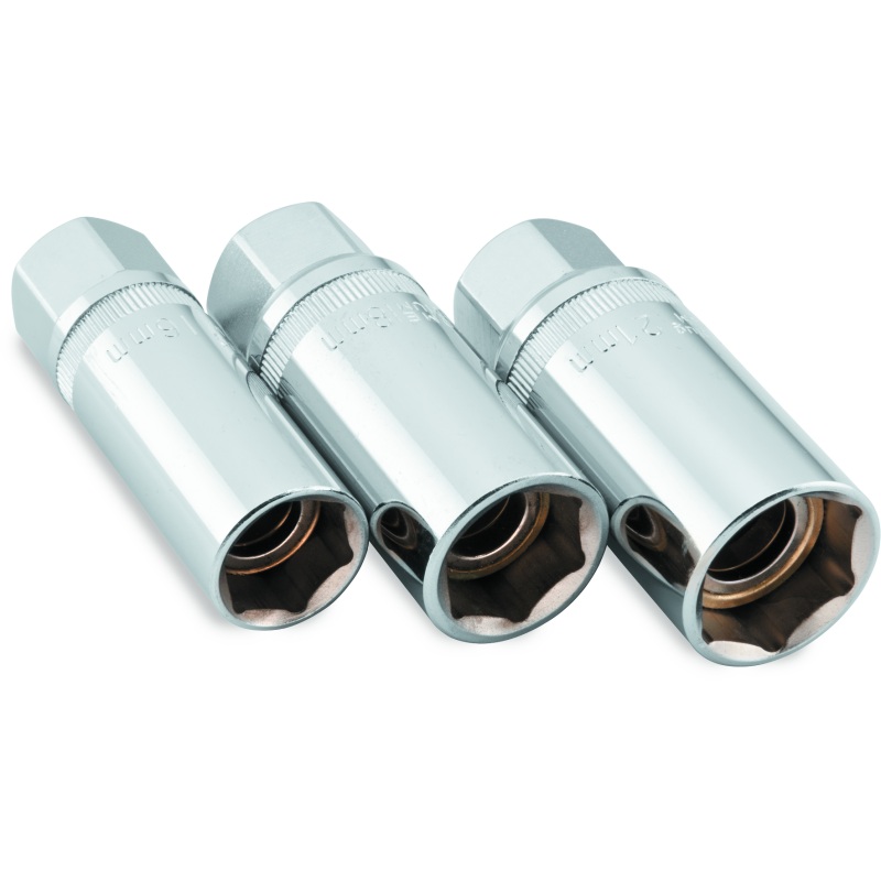 BikeMaster Sprakplug Socket Set Magnetic 16/18/22mm