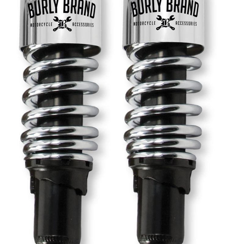 Burly Brand Dyna Shocks 10.5in - Chrome