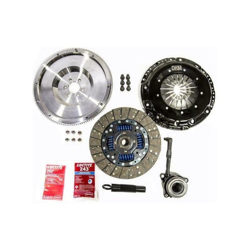 DKM Clutch 2.0 VW/Audi A3 TSI 8 Bolt Sprung Organic MB Clutch w/Steel Flywheel (440 ft/lbs Torque)