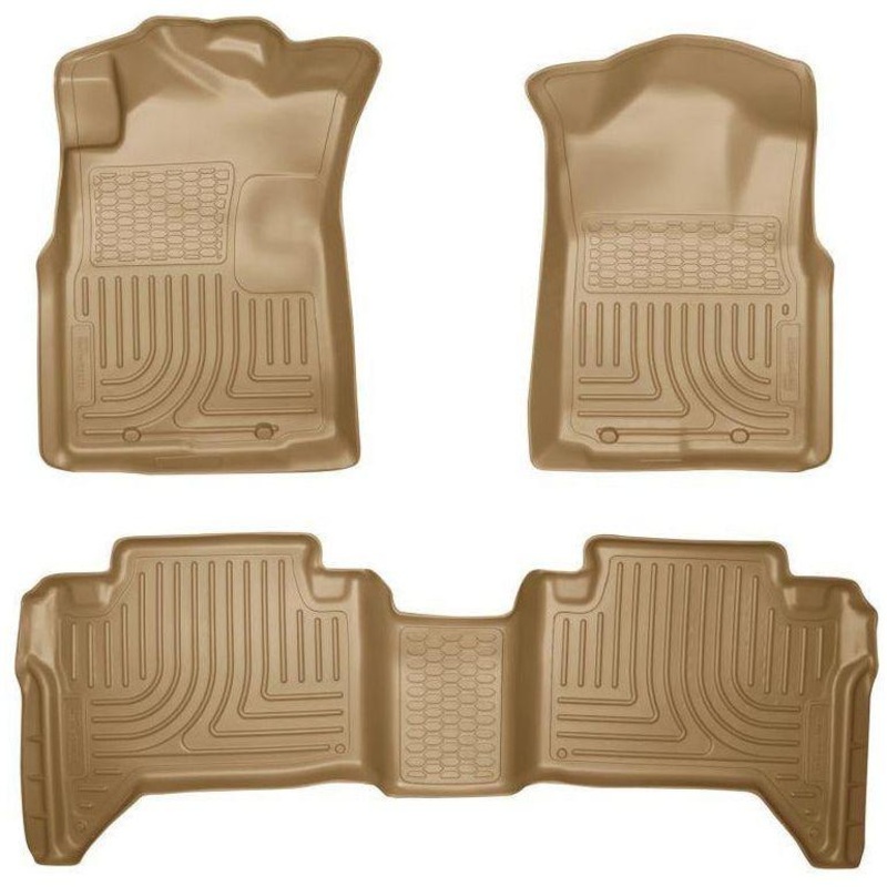 Husky Liners 05-13 Toyota Tacoma WeatherBeater Combo Tan Floor Liners