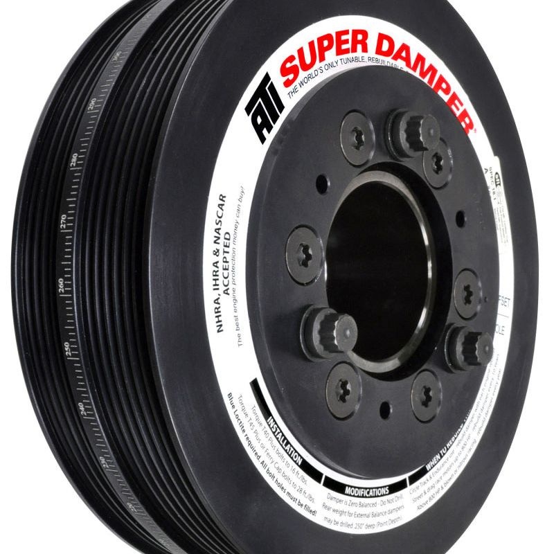 ATI Damper - 7.48in - Alum - 6/4 Grv - 2016+ Chevy Camaro LT1/LT4 Wet Sump - (Excl SC Pulley)