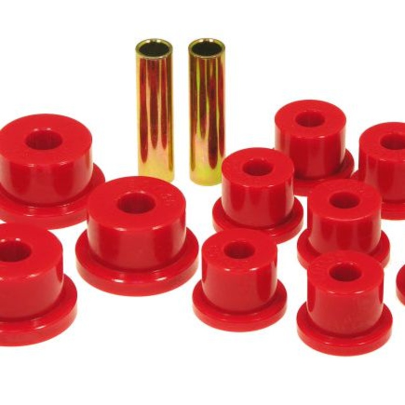 Prothane 85-88 Suzuki Samurai Spring & Shackle Bushings (OEM Shackles) - Red