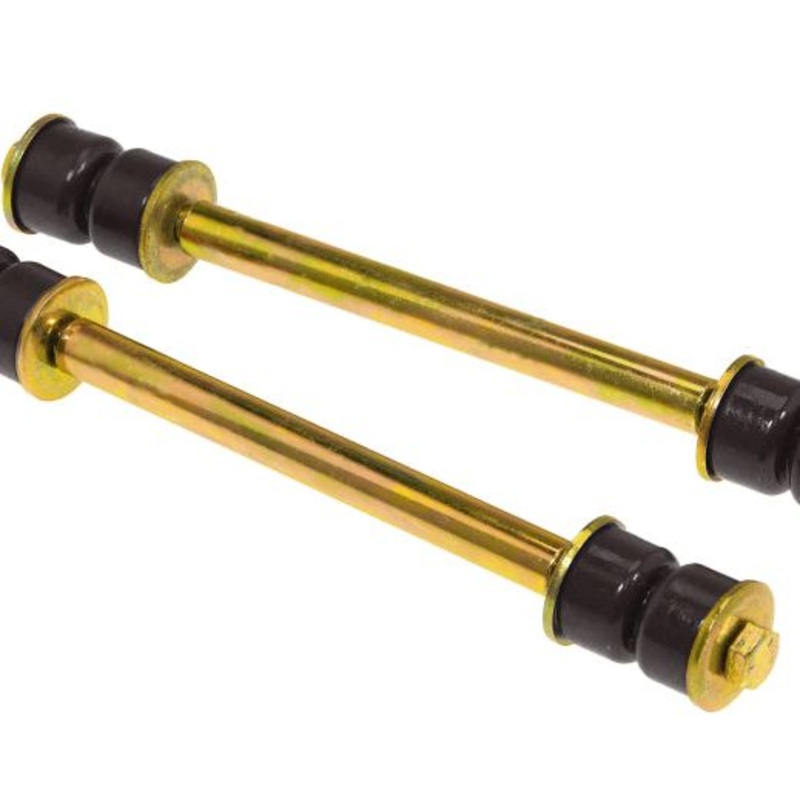 Prothane Universal End Link Set - 7 3/8in Mounting Length - Black
