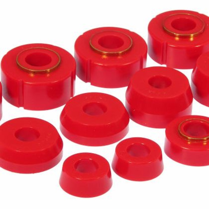 Prothane 66-79 Ford F100-350 4wd Body Mount - Red