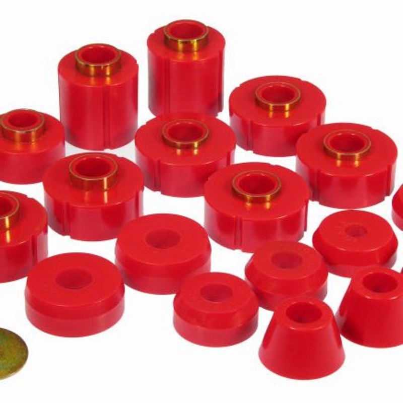 Prothane 80-96 Ford F100/350 2/4wd Body Mount - Red