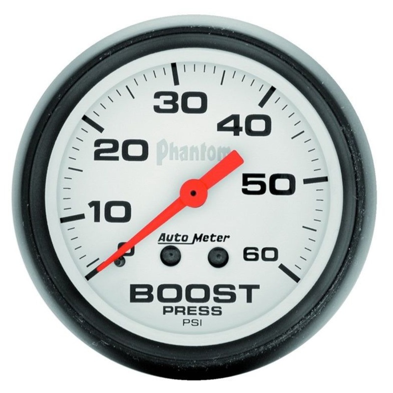 Autometer Phantom 52mm 0-60 PSI Mechanical Boost Gauge