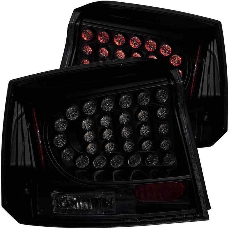 ANZO 2006-2008 Dodge Charger LED Taillights Dark Smoke