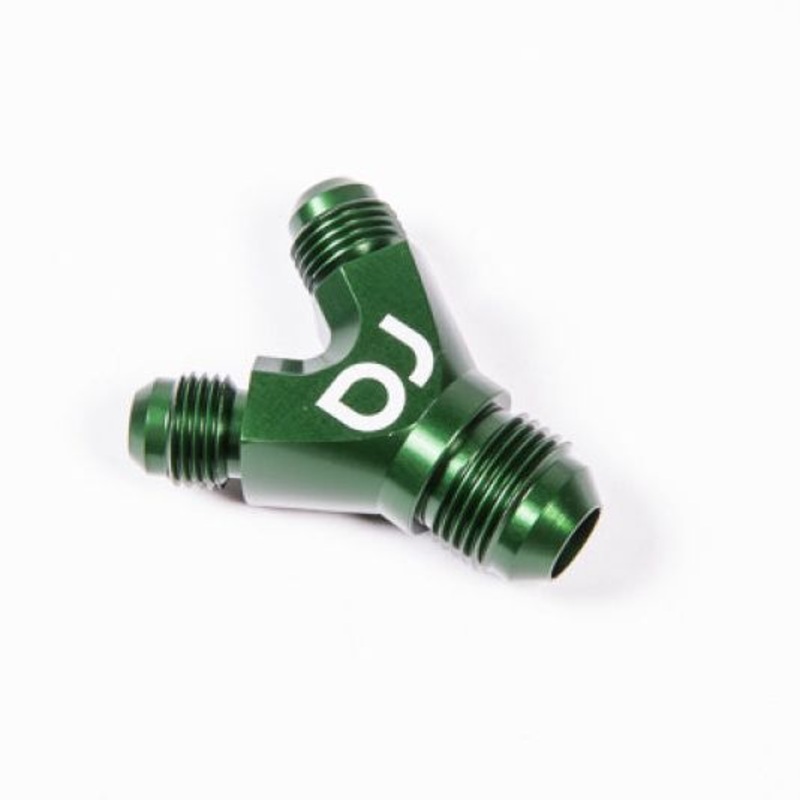 Radium Engineering Dual 6AN to 8AN Y-Adapter Block Fitting