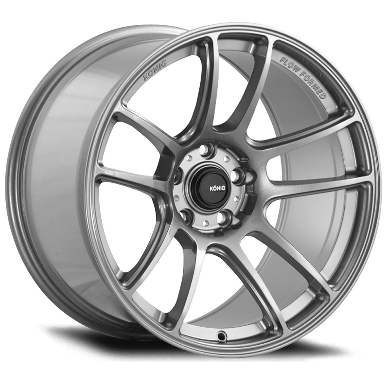 Konig Heliogram 18X12 5X114.3 ET20 Titanium Metallic Knurled Bead Flow Formed