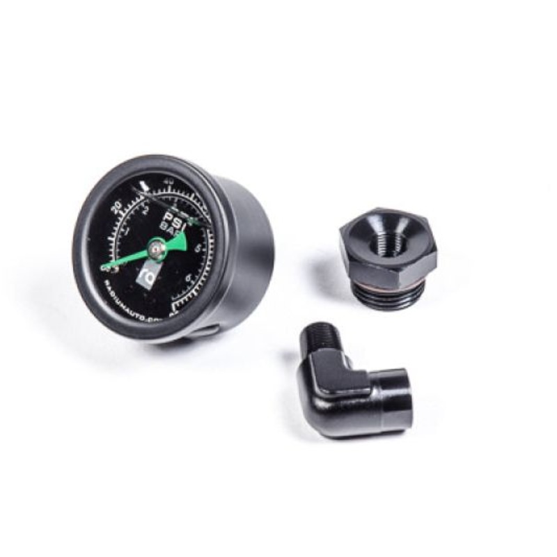 Radium Engineering 08-17 Subaru WRX STI Fuel Pressure Gauge w/ 8AN ORB Adapter