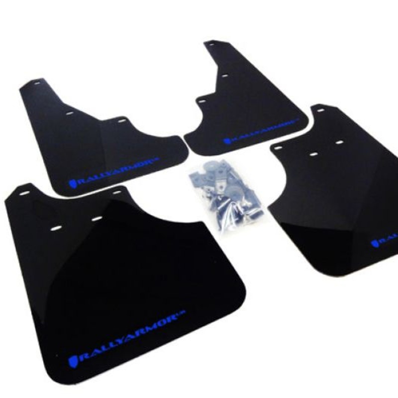 Rally Armor 09-13 Subaru Forester Black UR Mud Flap w/ Blue Logo