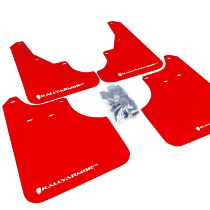 Rally Armor 09-13 Subaru Forester Red UR Mud Flap w/ White Logo