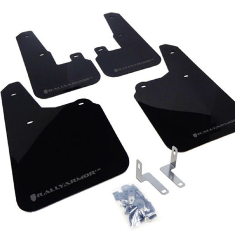Rally Armor 10-14 Subaru Outback Black UR Mud Flap w/ Grey Logo