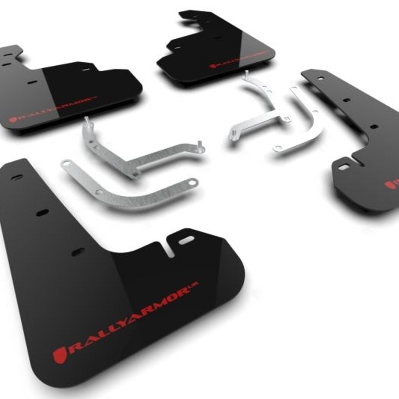 Rally Armor 24-25 Subaru Impreza Black UR Mud Flap w/ Red Logo